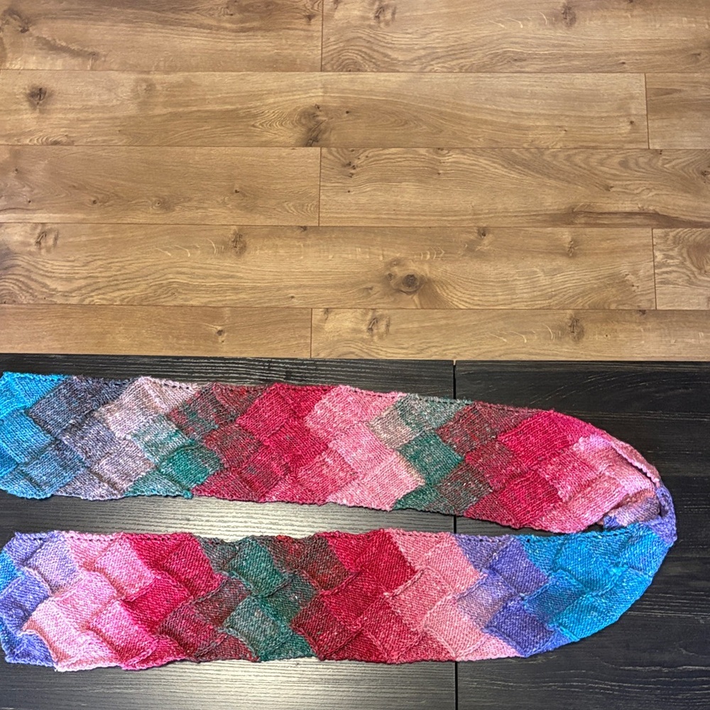Multicolor Knit Scarf